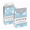 Big Dot of Happiness Winter Wonderland - Snowflake Holiday and Winter Wedding Gift Favor Bags - Party Goodie Boxes - Set of 12